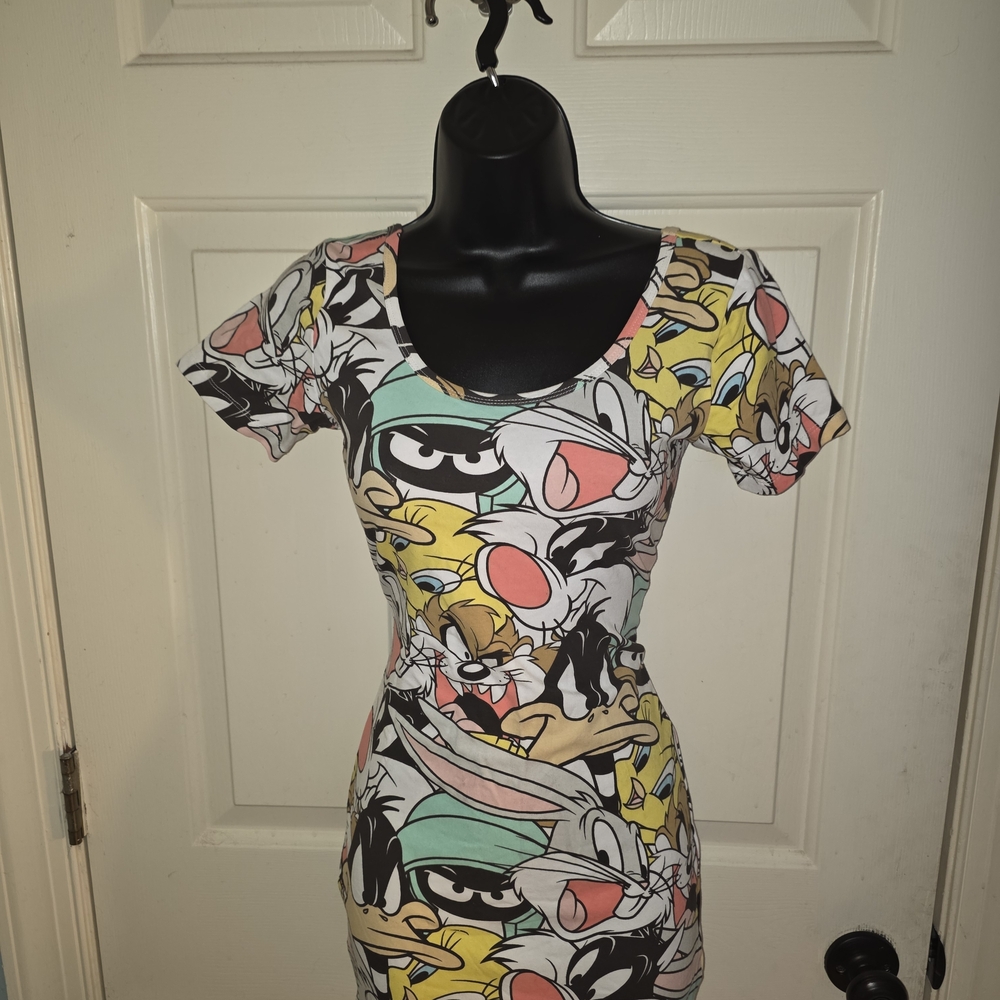 Warner Bros. Cartoon Character Mini Dress - Multicolor